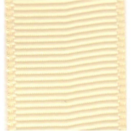 PAPILION Papilion R074200090815100Y .38 in. Grosgrain Ribbon 100 Yards - Cream R074200090815100Y